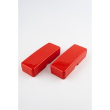 Modatüm Gözlük Kabı Kutusu 2'li- Süper Dayanıklı Kırmızı Model-