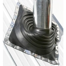 Oatey 14052 10,2 cm Flaş, 20,3 x 20,3 cm Taban, Profilli Malzemelerle Kullanım Için ve Her Türlü Çatı Yüzeyine Monte Edilebilir, 0,6 cm - 14,6 cm