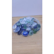 Renkli Akvaryum Cam Vazo ve Dekoratif Taş Seti, Şık Bitki Saksısı ile