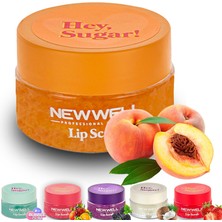 Trendy Store New Well Hey Sugar! 20 gr Şeftali Aromalı Dudak Peelingi Paraben ve Sülfat İçermeyen Doğal Bakım