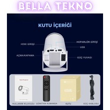 Mini Taşınabilir Kablosuz Projeksiyon Cihazı USB HDMI Girişli