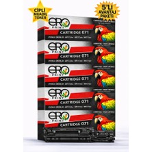Ero Print Canon CRG 071 / 5645C002AA Çipli Muadil Toner - 1200 Sayfalık - 5'li Avantaj Menü