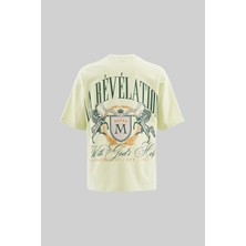 Machinist Erkek La Revelation Printed Oversi̇ze Ti̇şört Yeşil