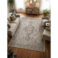Rose'n Home Arte VN040-1 Vintage Klasik Desenli Dekoratif Şönil Halı