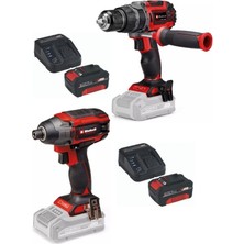 Einhell Tp-Cd/60 Li-I Bl Matkap Tp-Ci 18/220 Li Bl Vidalama 2X4.0AH Kömürsüz Darbeli Set