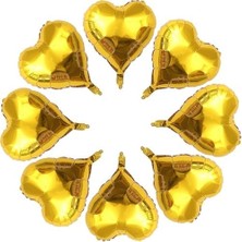 25 Adet Kalp Folyo Balon 10 Inç