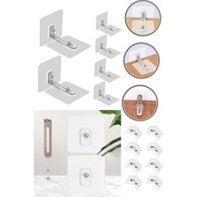 Deprem Için Ultra Dayanıklı Çivisiz Duvarı Delmeden Ayarlanabilir Mobilya & Eşya Sabitleyici Aparat