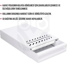 Metal Kahve Posa Çekmecesi Box Kahve Atık Kabı,yer Tasarrufu Sağlayan, Çıkarılabilir Çekmece.