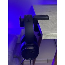 Premium Siyah Asılabilir Kulaklık Standı – Pro Sağlam V5 Modeli, Kaydırmaz Keçeli, Sağlam Vidalı, Ergonomik Masaüstü Askı, Shadow Edition (Montaj Videosunu Izlemeden Kullanmayın)