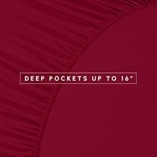 Kırışmaz - Ipeksi Yumuşak Armür Çizgili Yatak Çantada 8 Parça Yorgan Seti -Hipoalerjenik - Şarap Rengi