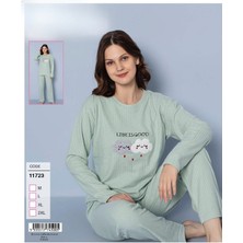 Meynur Moda Kışlık Kalın Kumaşlı Bayan Interlok Pijama Takımı
