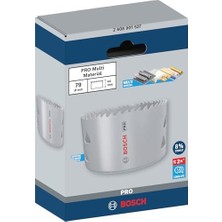 1 x Pro Multi Malzeme Delik Testeresi (Yumuşak Ahşap, Alçıpan Duvar Için, Ø 79 Mm, Profesyonel Aksesuar Matkap/tornavida)