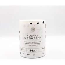 Floral & Powdery - Çiçeksi & Pudramsı Kokulu Dekoratif Desenli Soya Mumu I 150 gr (Renkli)