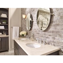 T6805 Dartmoor Two-Handle Low Arc Bathroom  Without Valve, Chrome