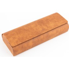 ModaTüm Gözlük Kutusu -Süper Kahverengi Suni Deri Model