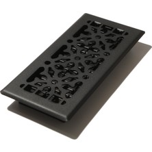 4-Inç 10 Inç Gotik Steel Floor Register, AGH410-BLK