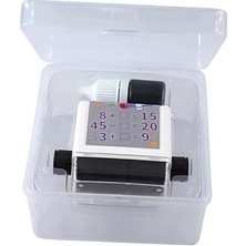 Toplama ve Çıkarma Işlemi Alıştırma Test Kaşesi – Matematik Eğitim Oyuncağı | Ayarlanabilir Rulo Damga | Eğlenceli Matematik Soruları | 1-100 Arası Sayılar | Çocuklar Için Pratik ve Öğrenme Arac