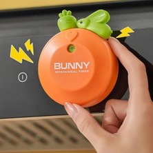 Turuncu Tavşan Mıknatıslı Mekanik Zamanlayıcı Çocuk Timer Alarm