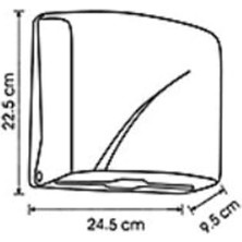 Z Katlama Dispanser Havlusu Dispanseri Abs PLASTIK,915