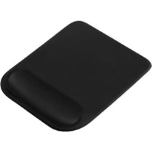 Bilek Destekli Mouse Pad Ergonomik Kaymaz Taban Mouse Pad, Bilek Koruyucu Tasarım Siyah