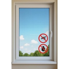 Tek Kanat Pratik Sineklik, 0.75 m x 1.25 m Tül, Kapı & Pencere Uyumlu, 4 M Yapıştırma Bantlı (4 Adet)