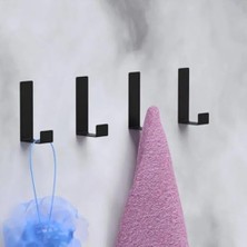 Kapı Arkası Pratik 4 Lü Askı Mutfak Banyo Havlu Bornoz Şapka Pantolon Şemsiye Elbise Askısı Askılık