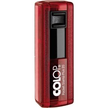 Colop CEP20 Kaşe Kırmızı Kasa Mavi Keçe - 14X38MM