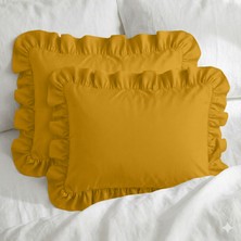 Sabia %100 Pamuk Soft Touch 50X60 cm Fırfırlı Yastık Kılıfı Seti