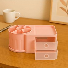 Yzhome Plastik Çekmeceli Masaüstü Organizer Takı Toka Aksesuar Saklama Düzenleme Kutusu Kutu Saklama Kabı