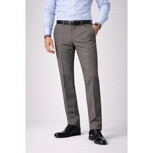 Yazı Caserta Klasik Fit Likralı Erkek Kanvas Pantolon - 7517