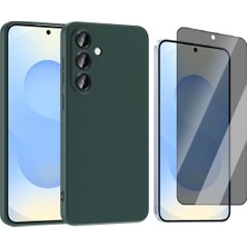 Vendas Samsung Galaxy S25 FE Kılıf Zore Mara Lansman Kapak + Hayalet Tempered Cam Ekran Koruyucu