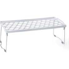 Plastik Metal Ayaklı Dikdörtgen Mini Raf Düzenleyici Organizer