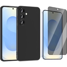 Vendas Samsung Galaxy S25 FE Kılıf Zore Mara Lansman Kapak + Hayalet Tempered Cam Ekran Koruyucu