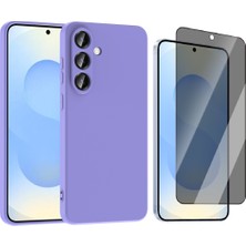 Vendas Samsung Galaxy S25 FE Kılıf Zore Mara Lansman Kapak + Hayalet Tempered Cam Ekran Koruyucu