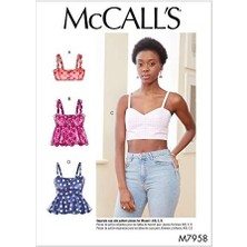 Mccall's Kadın Üstleri, Kağıt, Beyaz, Farklı