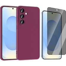 Vendas Samsung Galaxy S25 FE Kılıf Zore Mara Lansman Kapak + Hayalet Tempered Cam Ekran Koruyucu