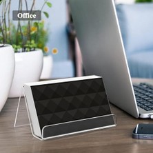 Akrilik Kartvizitlik, 3'lü Paket Masaüstü Kartvizitlik, Şeffaf Plastik Kartvizit Standı, Masalar Için Kartvizit Organizatörü, 50 Kartvizit Kapasiteli