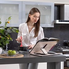 - Kitap Okuma Standı Büyük Boy (Ceviz)