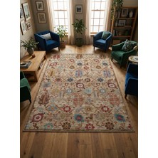 Rose'n Home Arte VN010-2 Vintage Klasik Desenli Dekoratif Şönil Halı