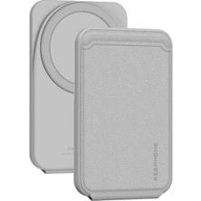 Keephone Apple iPhone 12 13 14 15 16 17 Air Plus Pro Max Uyumlu Manyetik 360 Dönebilen Standlı Magfold Deri Magsafe Kartlık Cüzdan