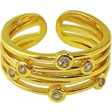 Venüs Design Çelik Taşlı  Yüzük( Ayarlanabilirdir )