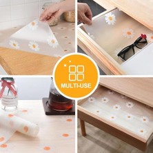 Mutfak Rafı, Su Geçirmez Şeffaf Eva Malzeme, Kaymaz ve Kesilebilir Tasarım, Buzdolabı, Dolap ve Çekmeceler Için Pratik Raf Kaplaması