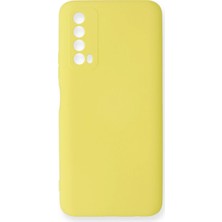 Evolvera Huawei P Smart 2021 Kılıf Nano Içi Kadife Silikon - Sarı