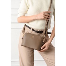 Asel Çanta ,kadın Omuz Çantası, Vizon rengi günlük ve Özel Gün Kullanımı