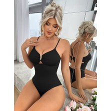 Yüksek Esneklikli Kumaş, Düz Renk Çıkarılabilir Dolgu Tek Parça Mayo