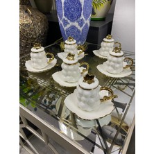 Elif Aksesuar Lvn Üzüm Kahve Fincan Takımı 6 Lı