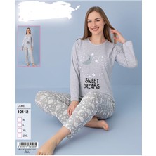 Meynur Moda Pamuklu Penye Süprem Bayan  Pijama Takımı