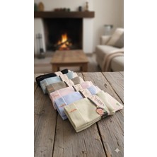 Warmen; Kadın Bambu Thermal Havlu  Çorap, Dikişsiz,  Asorti 6'lı Paket, (36-40)