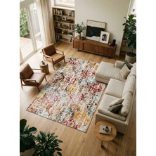 Rose'n Home Arte VN023-2 Vintage Çiçek Figürlü Dekoratif Şönil Halı