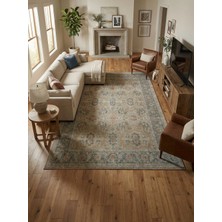 Rose'n Home Arte VN003 Vintage Klasik Çiçek Figürlü Dekoratif Şönil Halı